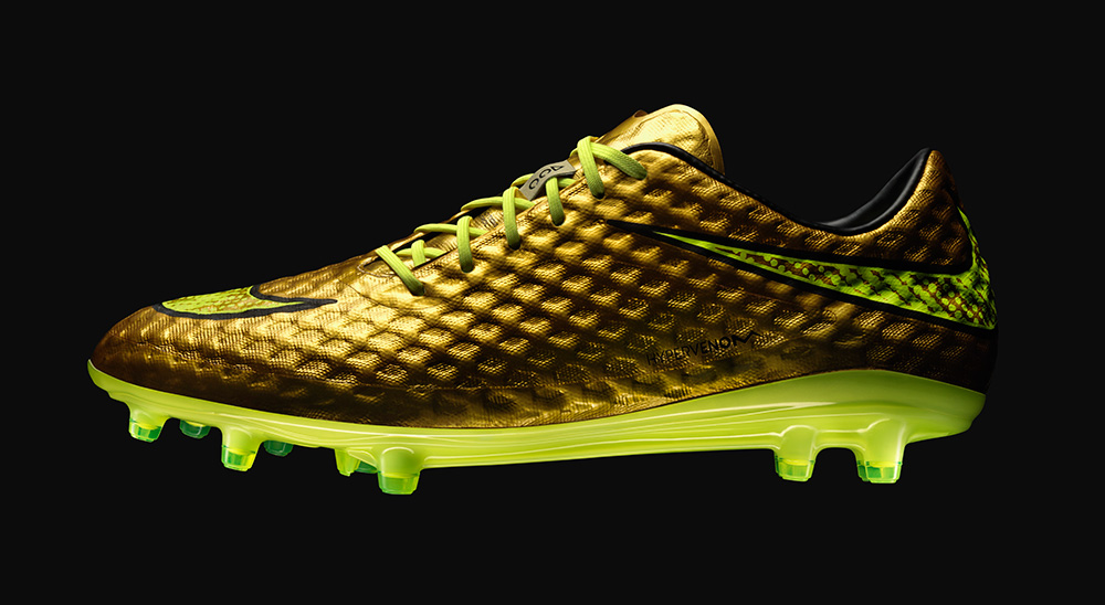 Neymars Guld Nike Hypervenom