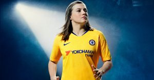 Gul Chelsea FC Udebanetrøje til damer