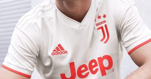 Hvid Juventus FC Udebanetrøje 2019