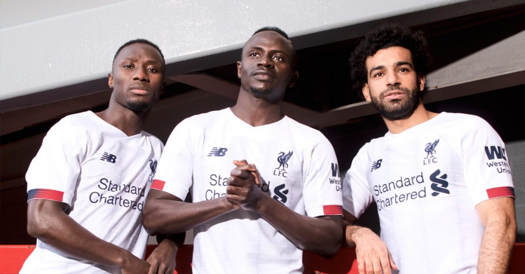 Hvid Liverpool FC Udebanetrøje 2019