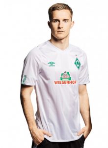 Hvid Werder Bremen Udebanetrøje 2019