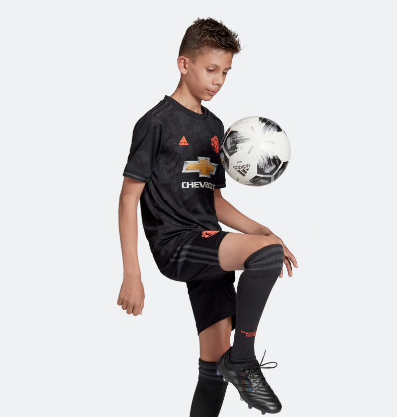Sort Manchester United 3. Trøje 2019 Børn