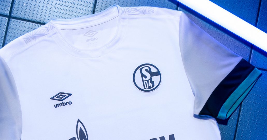 Hvid Schalke 04 Udebanetrøje 2019