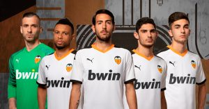 Hvid Valencia Hjemmebanetrøje 2019
