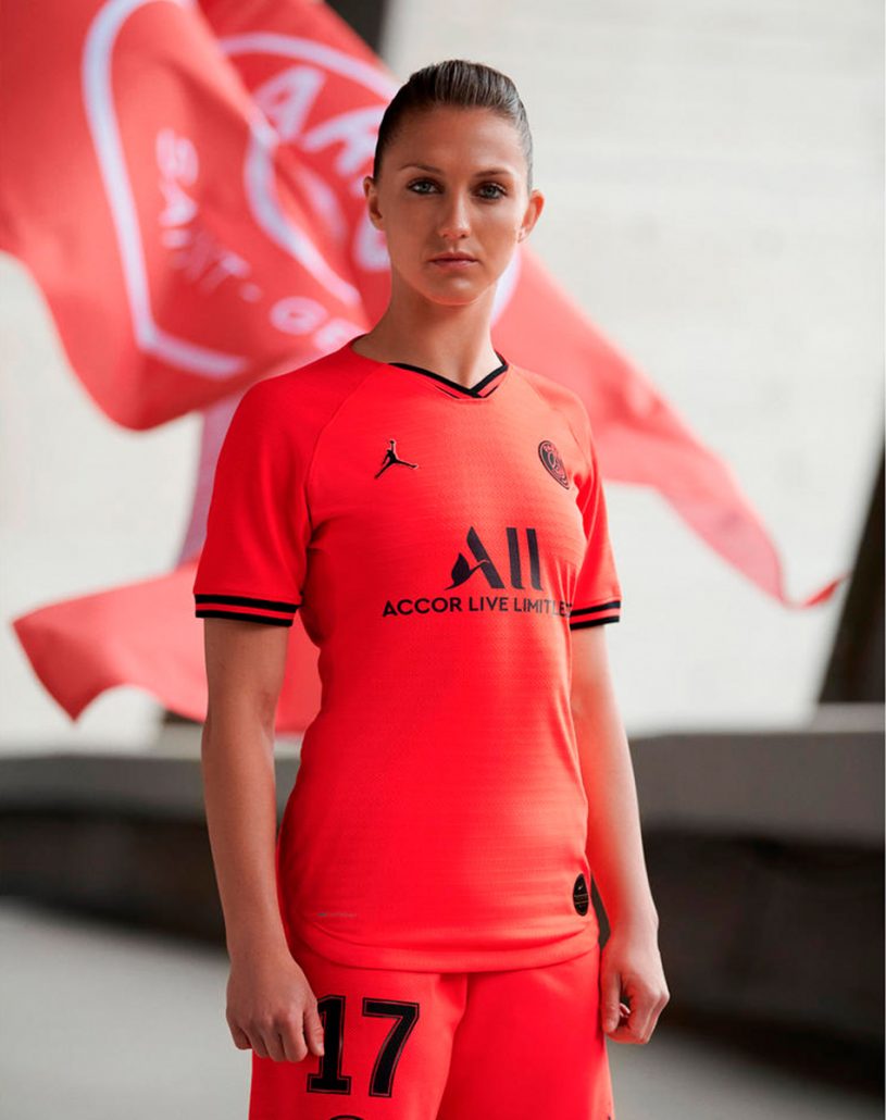 Rød Paris Saint-Germain Udebanetrøje 2019 til kvinder
