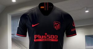 Sort Atletico Madrid Udebanetrøje 2019