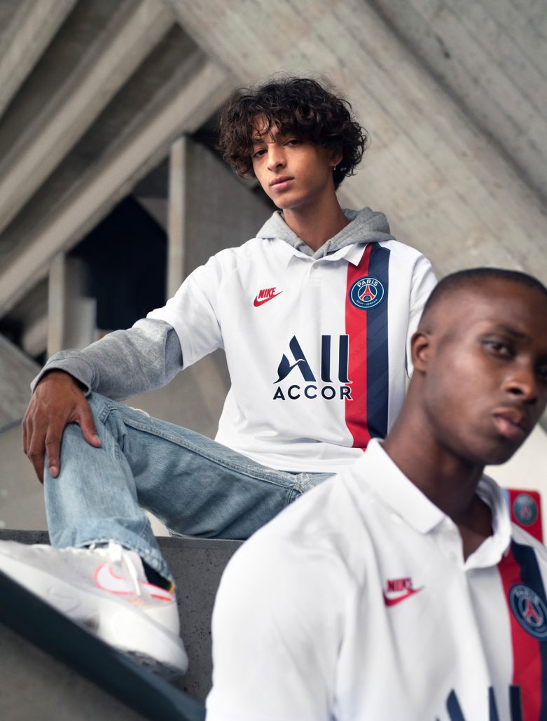 Hvid Paris Saint-Germain 3. Trøje 2019