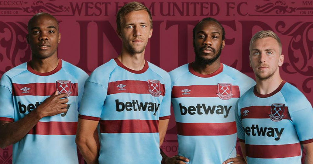 Lyseblå West Ham United FC Udebanetrøje 2020