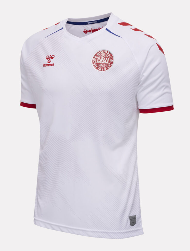 Hvid Danmark Udebanetrøje EURO 2020