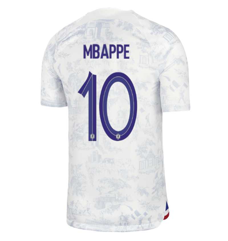 Mbappe Frankrig Udebanetrøje til VM Qatar 2022