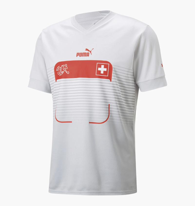 Schweiz Udebanetrøje til VM Qatar 2022
