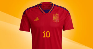 Spanien Hjemmebanetrøje til VM Qatar 2022