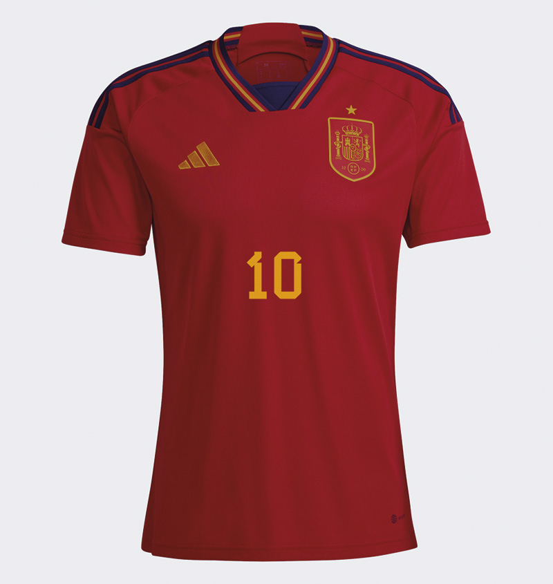 Spanien Hjemmebanetrøje til VM Qatar 2022