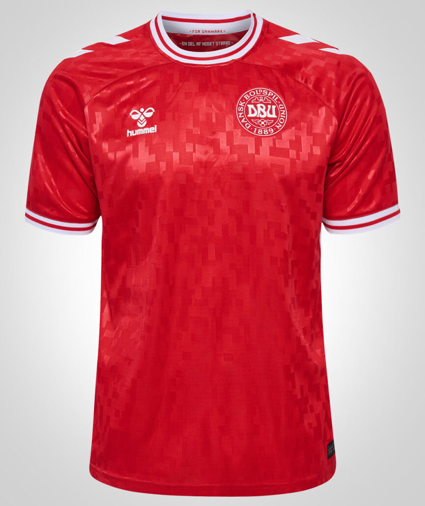 Danmarks røde Hjemmebanetrøje EURO 2024