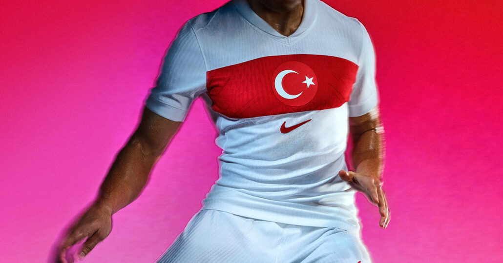 Hvid Tyrkiet Hjemmebanetrøje EURO 2024