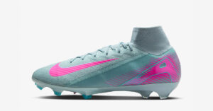 Detalje af overdelen på Nike Mercurial Superfly 10 Prism Pack med Gripknit